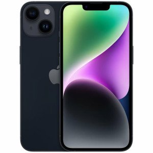 Apple iPhone 14 Minuit, faces avant et arrière