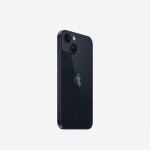 iPhone 14 Minuit, vue de profil